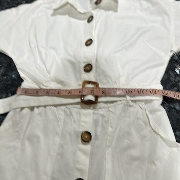 Live 4truth Elegant White Button-Down Dress - Picture 7 of 9